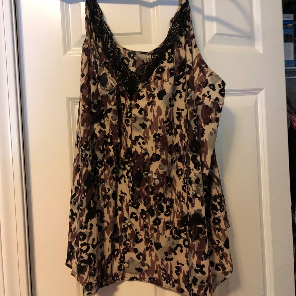 Torrid size 3 brown floral cami